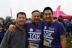 Three male runners