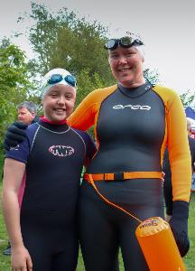 Swimmers at Open Water Swim 2021