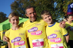 Father and son trio at Herts 10K 2022