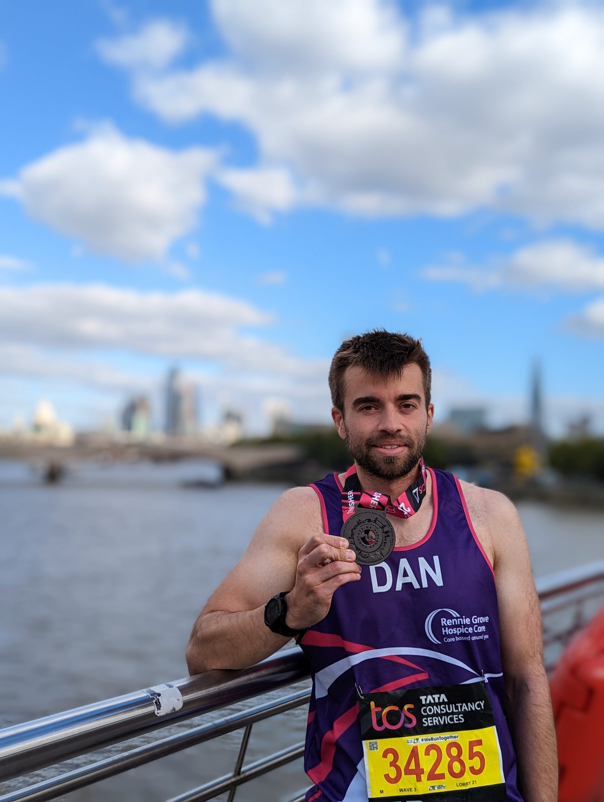 Dan completes seven marathons in six weeks for Rennie Grove