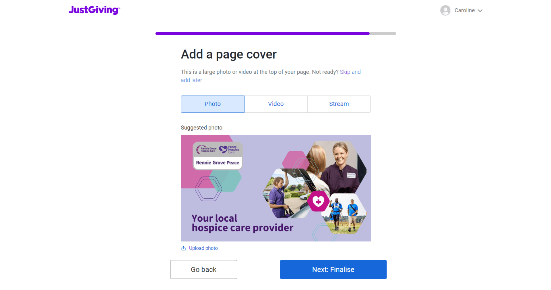 JustGiving guide - how to set up a JustGiving page