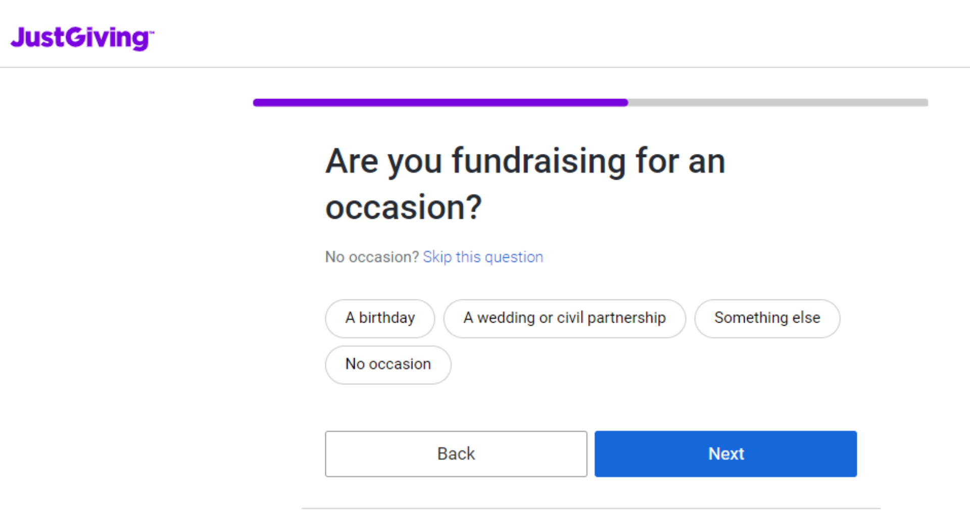 Guide to setting up a JustGiving page