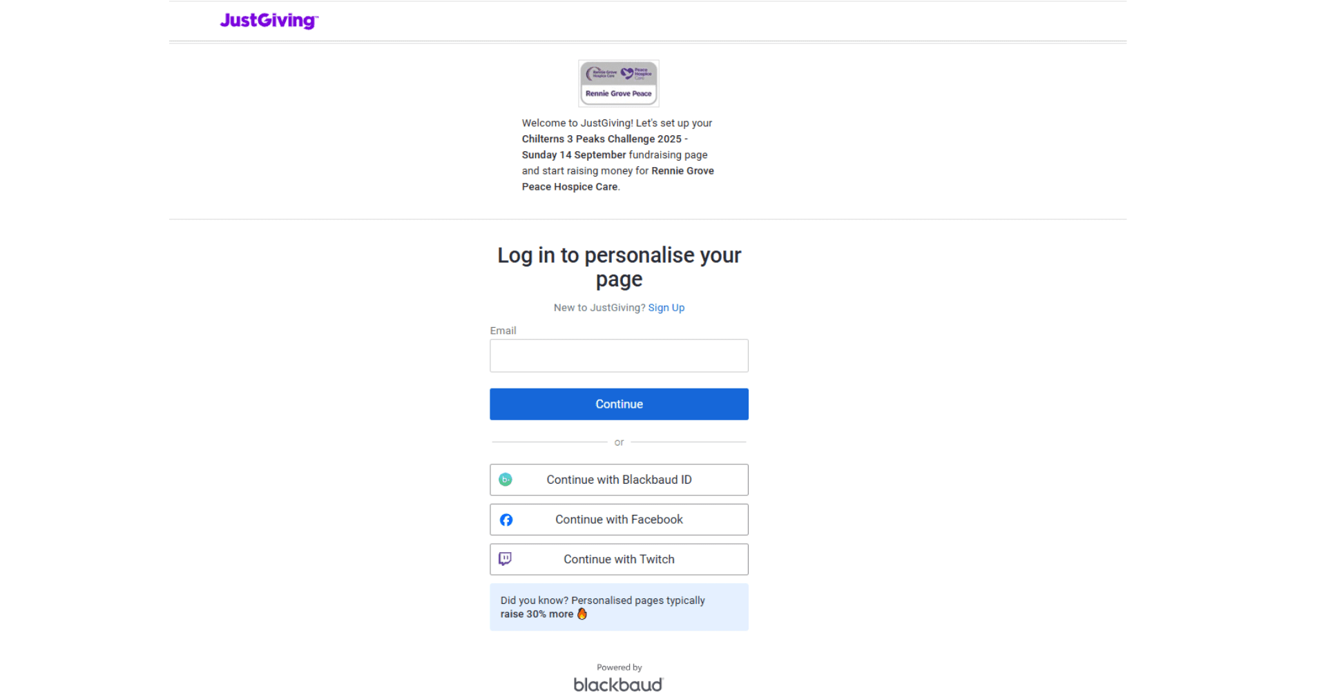 How to set up JG page